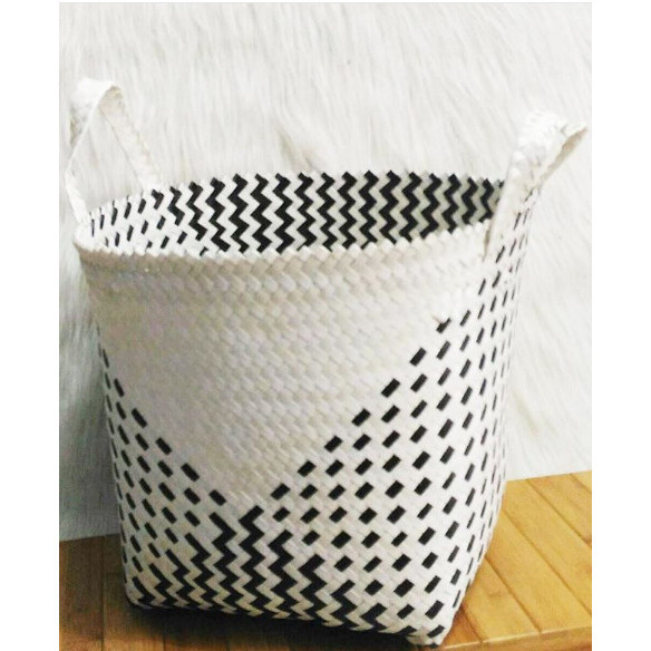 KERANJANG ANYAMAN PLASTIK SERBA GUNA/STORAGE/POT