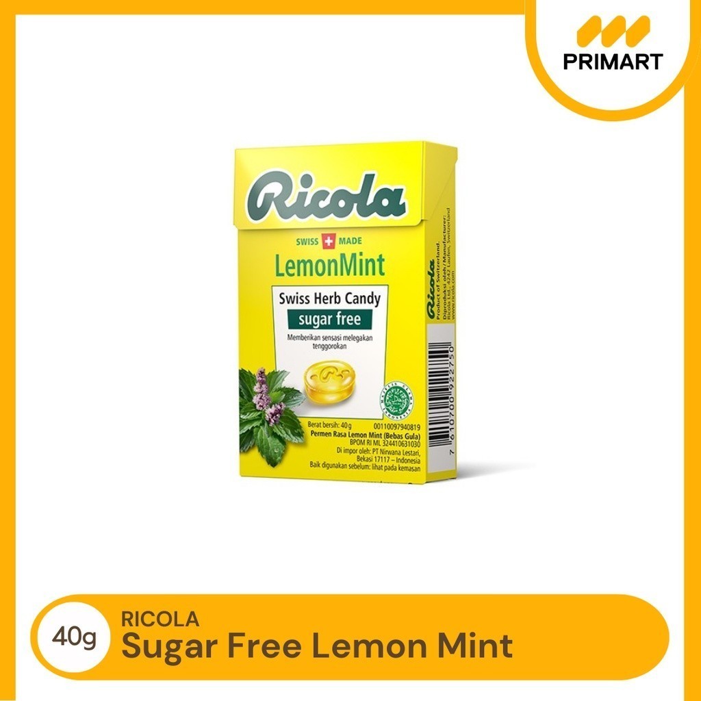 

Permen Ricola Lemon Mint 40 gr