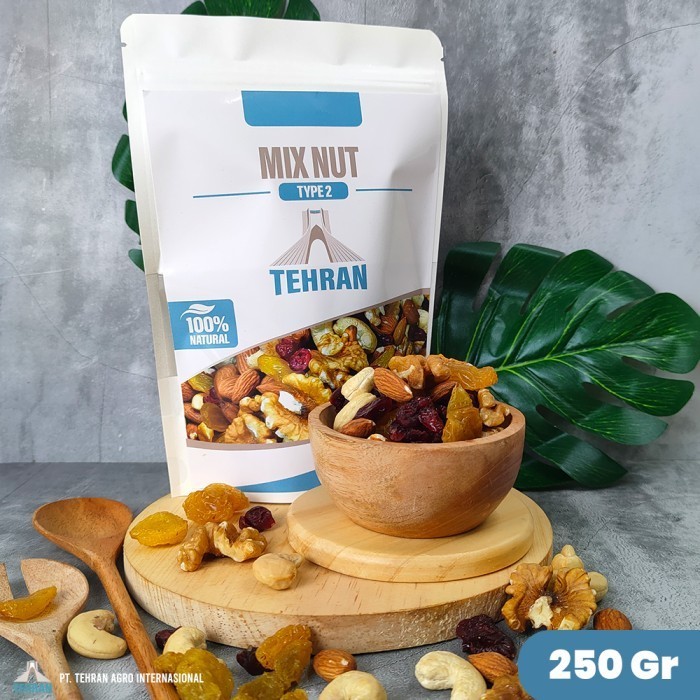 

Mazin - Mix Nuts & Dried Fruits [Type 2] 300Gr 3 Jenis Kacang & 2 Buah Kering