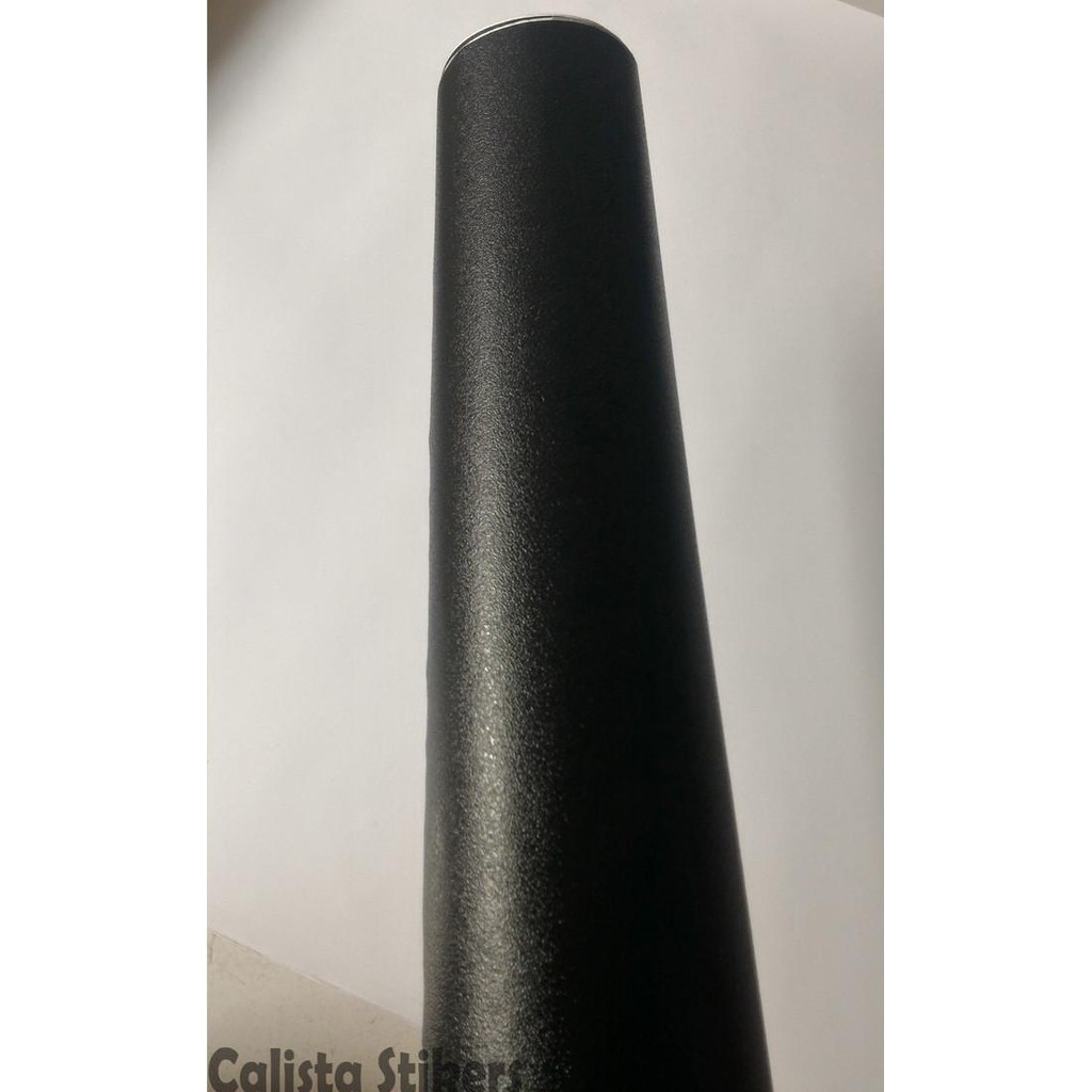 terlaku, Stiker Skotlet Hitam Doff / Black Doff Kasar Motif Kulit Jeruk