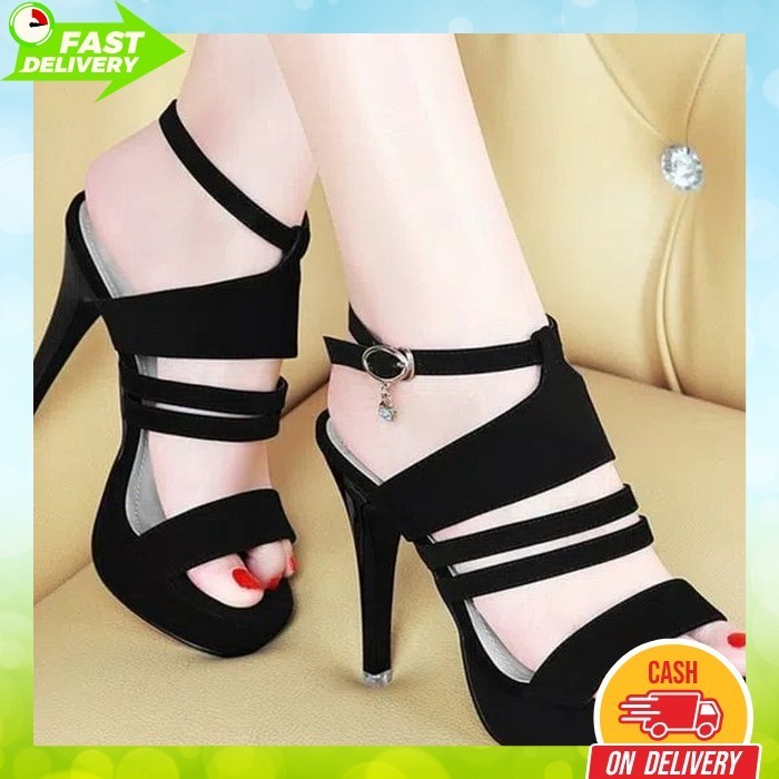 Sandal Haihils Kaca Hak Tinggi Sendal Hils Wanita Haihil Murah Hills Import Hels Kekinian Hells Terb