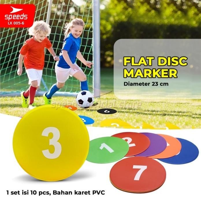 Best Speeds Flat Disc Marker 1 Set Penanda Sepak Bola Olahraga Futsal 005-6 Gratis Ongkir