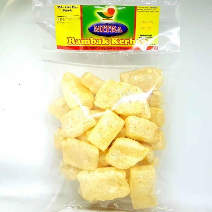 

$+$+$+$+] MITRA RAMBAK KERBAU 90gr KERUPUK KRUPUK KULIT KEBO SAPI MATANG MURAH