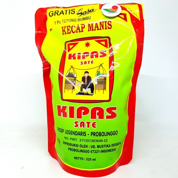 

{{{{}}] KIPAS SATE KECAP MANIS REFILL 525ml CAP ORANG JUAL PROBOLINGGO ASLI