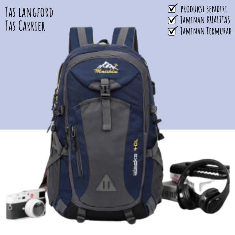 TAS LAPTOP KUAT ANTI AIR // Tas Ransel Pria Cowok Wanita Backapack Laptop 14 inch Gunung Carrier