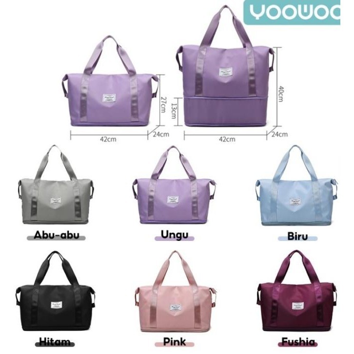 Tas Travel Lipat Travel Fold Bag Waterproof Koper Organizer