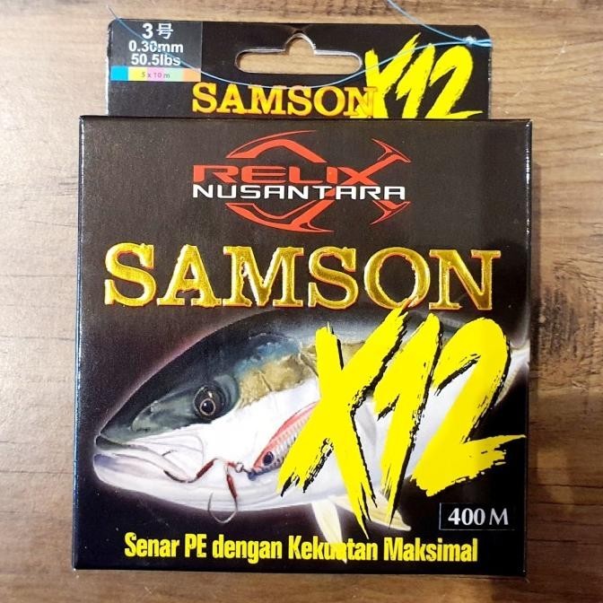 Senar PE Samson X12 Pe 3 400m Relix Nusantara