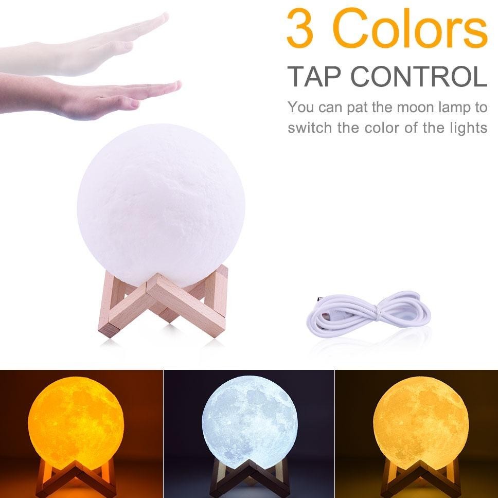 Sale Moon Light Decoration Lampu Derasi Rumah Ruang Tamu Kamar Terang Cahaya Lampu Tidur Bulan Hiasa