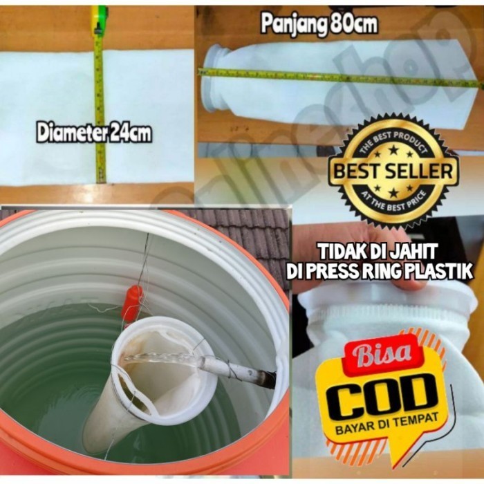 ASLI FILTER AIR TOREN PENYARING PENJERNIH AIR DARI LUMUT PASIR CACING 5 MIC BERGARANSI
