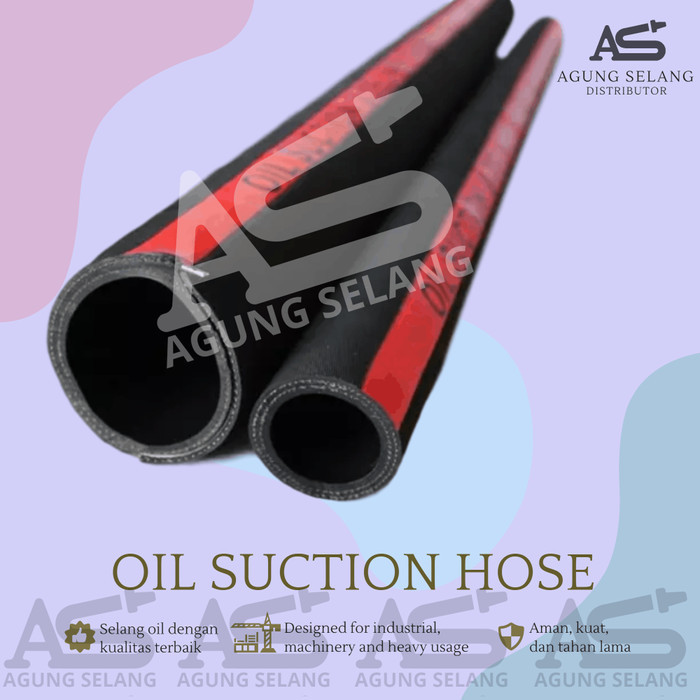 Selang Karet Hitam 2 1/2" inch Selang Angin Oil Suction Delivery 2.5"