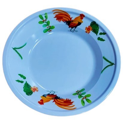 Ready...Ready...Ready...] Piring makan enamel ayam jago / piring jadul seng vintage motif