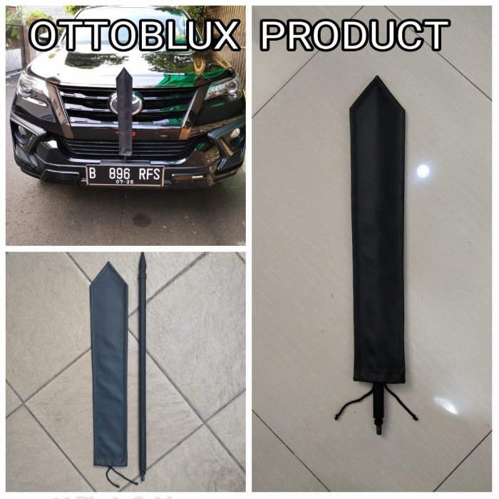 Tiang bendera dasi mobil model pejabat