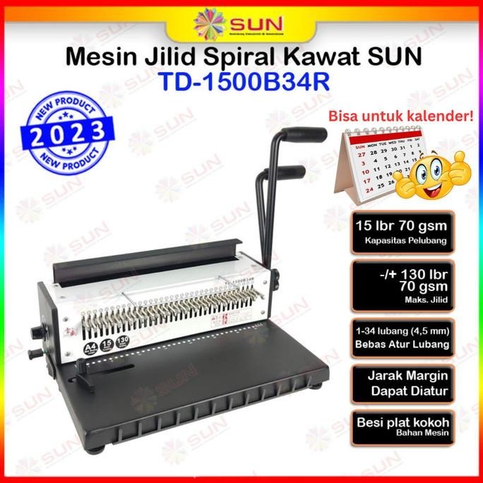 

Mesin Jilid Spiral Kawat A4 TD-1231