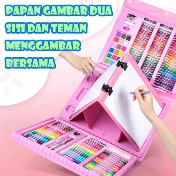 

Set Alat Gambar Anak Crayon Gambar Pensil Warna Anak 208 Buah Art Set