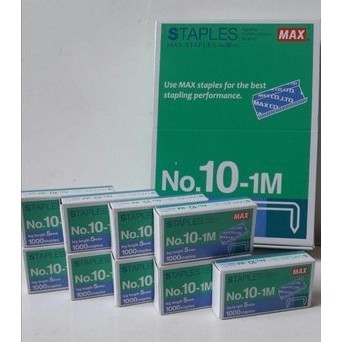 

Isi Staples / Refill Staples Kecil Merk Max No. 10 ( Isi 20 Box )