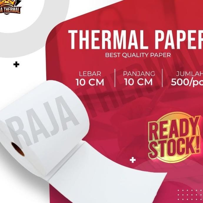 

Kertas Stier Thermal 100X100 Mm 500 Lembar / Label Thermal / Stier Label Thermal Resi 500 Lembar