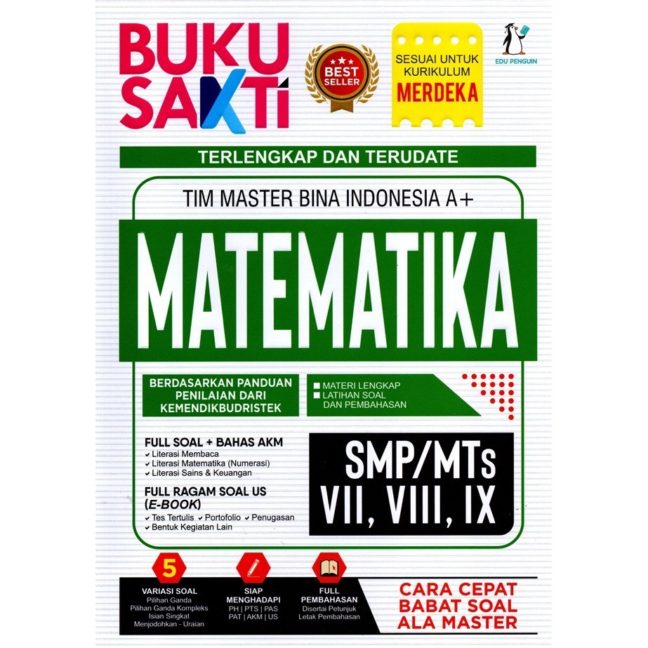 Buku Sakti Matematika Smp/Mts Kls.Vii,Viii,Ix.
