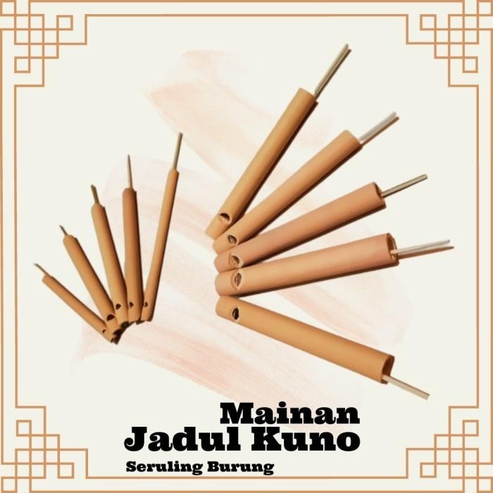 Peluit seruling | suling bambu suara burung kicau mainan anak jadul