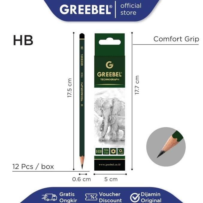 

Special GREEBEL PENCIL HB 7026 (12 PCS)/Pensil Kayu Graphite utk Ujian&Gambar