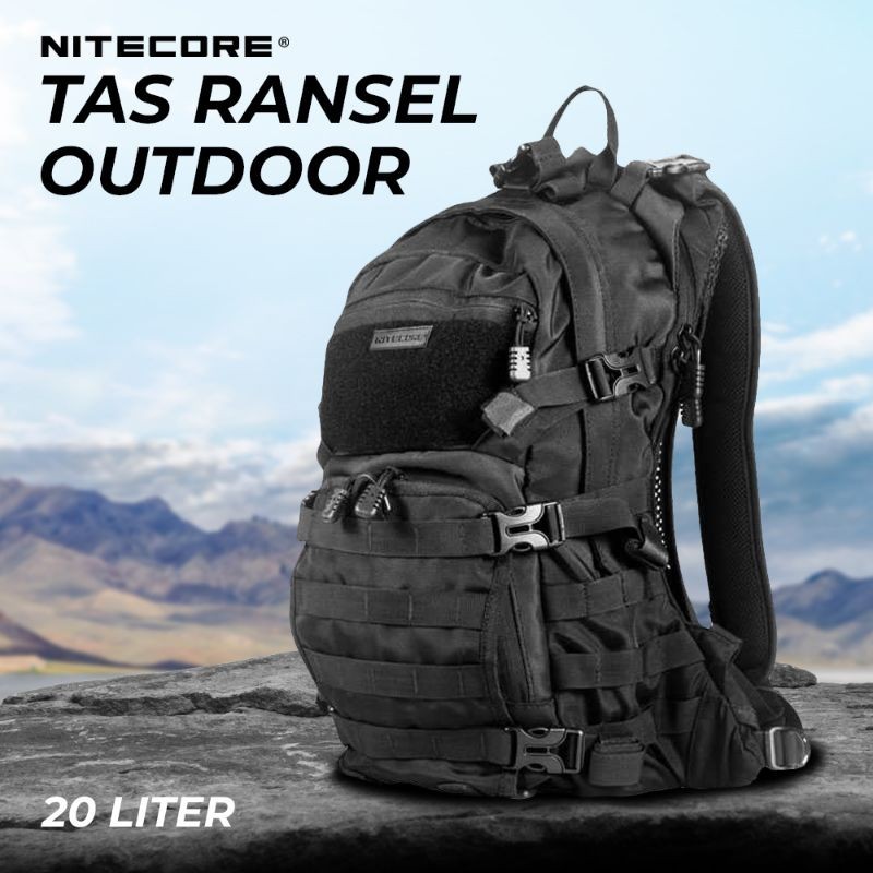 ORIGINAL NITECORE Tas Ransel Punggung Laptop Tactical Backpack Outdoor
