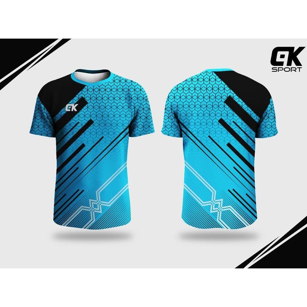 Kaos Olahraga Full Printing Pria & Wanita/Baju Training Full Printing/ Training / Volly/Baju Bulutan