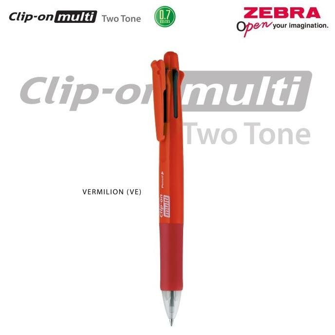 

Terjangkau - Zebra pulpen Multifunction clip-on multi two tone series
