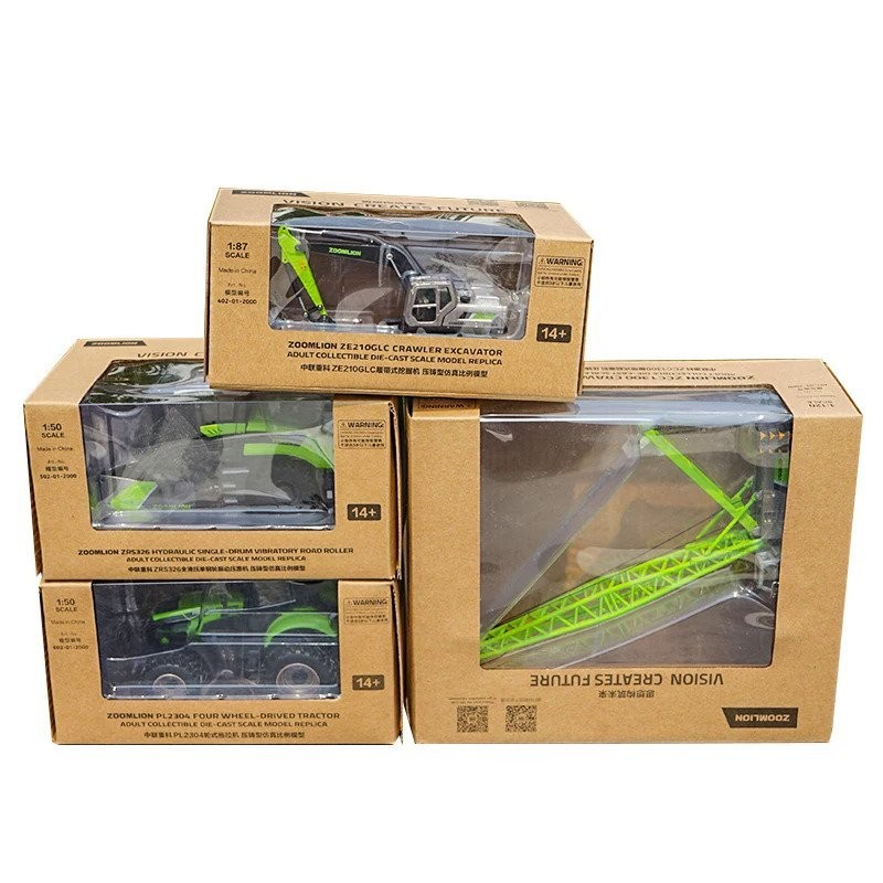 Kendaraan Teknik ZOOMLION Skala 1:50 PL2304 Traktor Beroda Diecast Model Paduan Truk Logam Koleksi H