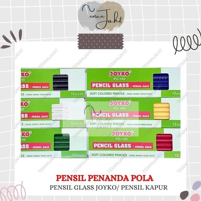 

Miliki - PENSIL KACA JOYKO/PENSIL DERMATOGRAPH / PENSIL KAPUR JOYKO ~
