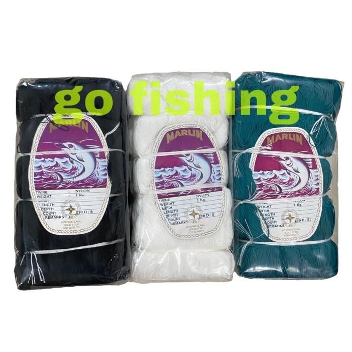 Benang Nylon Nilon Rajut Marlin Putih D3