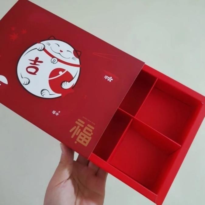 

Kue Pao + Box Hampers Imlek CNY 2022 rasa Mix coklat keju isi 6pc