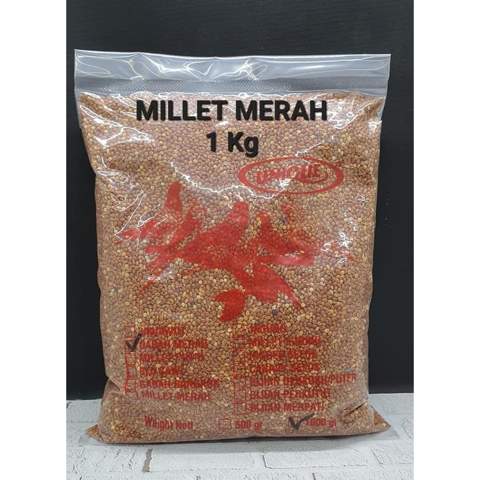 Unique Unik Millet Merah / Red Millet 1Kg Milet Merah