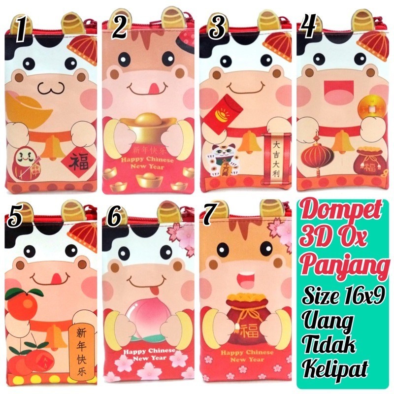 

ZGQ DOMPET ANGPAO AMPAO IMLEK SHIO NAGA DRAGON SPECIAL EDITION TELINGA TANDUK TAHUN 2024 CHINESE NEW