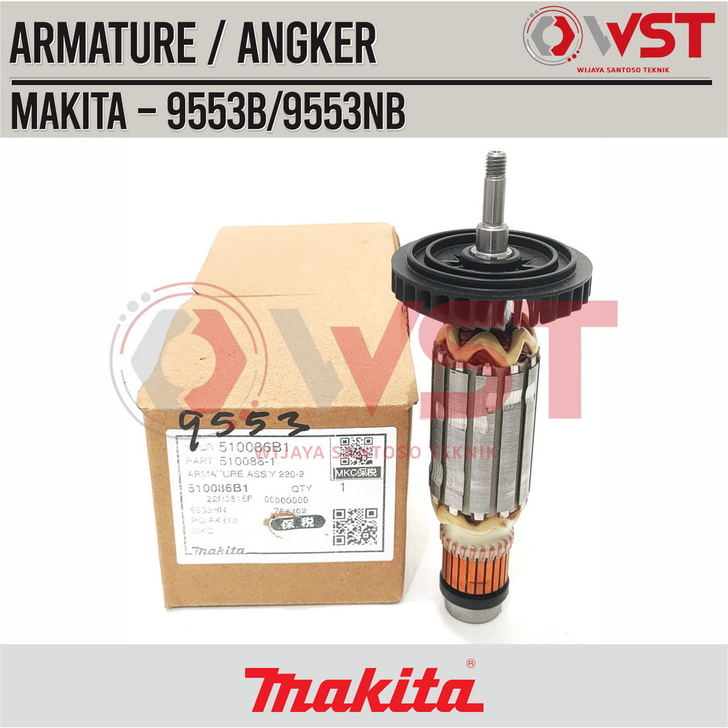 Armature Makita 9553B 9553NB ORIGINAL / Angker Gerinda Makita 9553B