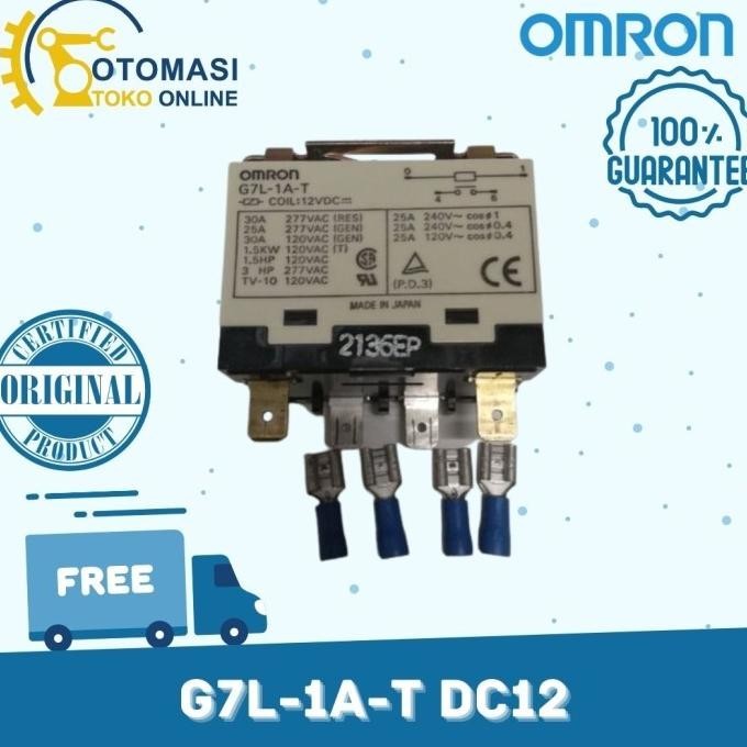 BEBAS ONGKIR - G7L-1A-T DC12 Power Relay OMRON