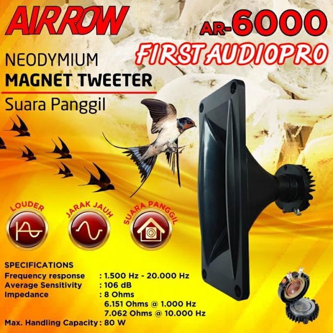 Tweeter Walet AIRROW AR6000 Neodymium MAGNET TWEETER