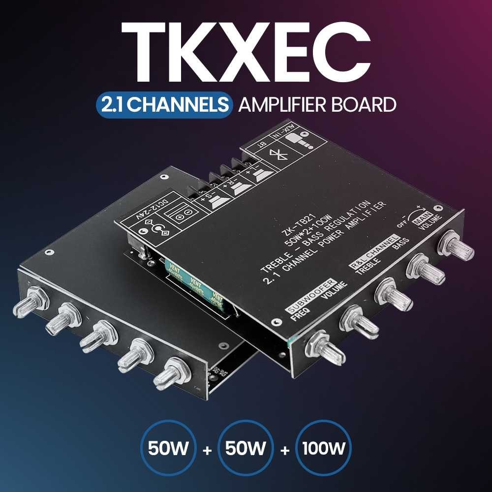 TKXEC Bluetooth 5.0 Amplifier Board 50Wx2+100W TPA3116D2 - ZK-TB21