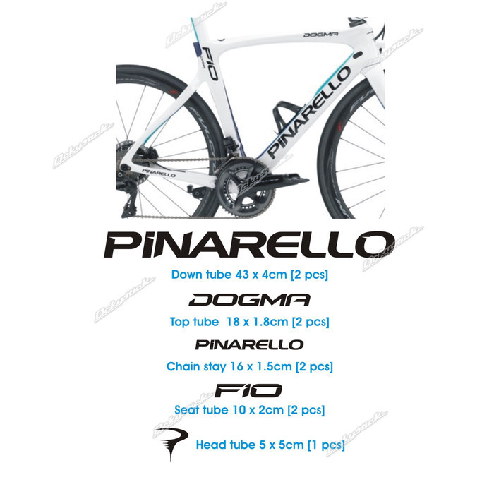 Cutting Sticker Pinarello Dogma F10 Stiker Sepeda