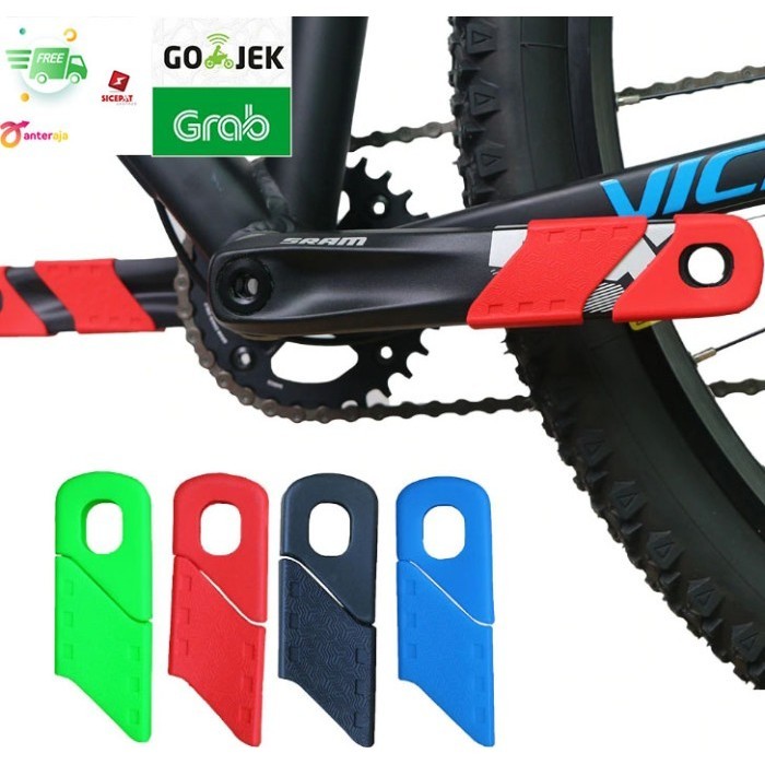 Pelindung Crank Sepeda Crank Protector Sepeda Sepasang Pelindung Crank