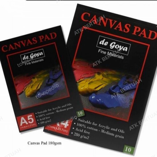 

Terjangkau DE GOYA DEGOYA CANVAS PAD BUKU KAIN KANVAS LUKIS