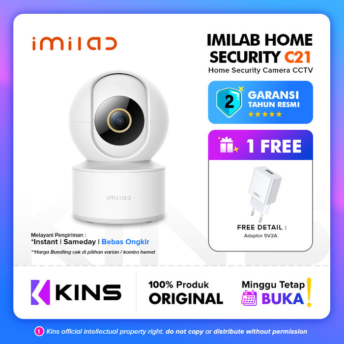 Imilab C21 Home Security Camera 2.5K Night Vision 360 IP Camera CCTV