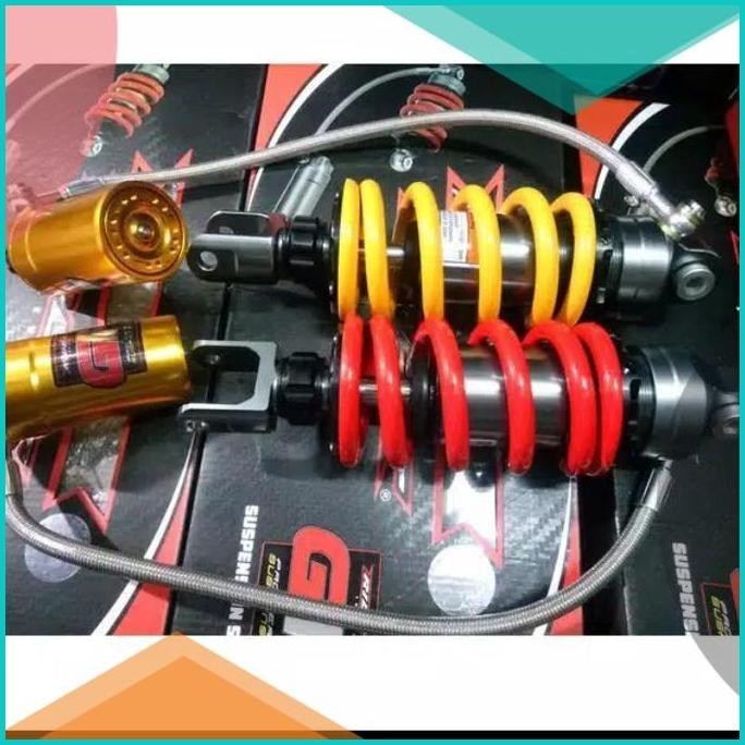 shock belakang tabung pisah vixion ride it gp merah kuning variasi 16n
