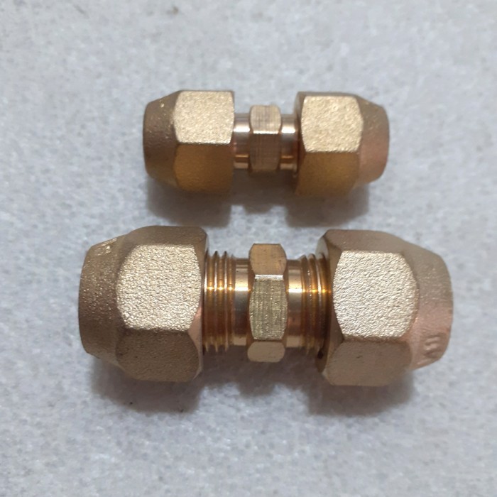 Dobel Nepel Set 1/4 Dan 3/8 Untuk Pipa Ac Best