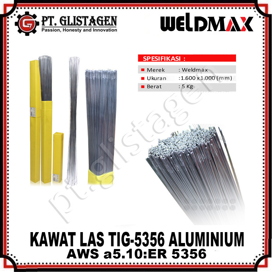 WELDMAX TIG-5356 Kawat Las TIG Aluminium 1.6mm 5KG AWS A5.10:ER5356