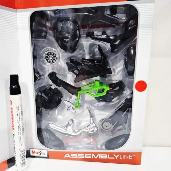 Flash Sale Mainan Diecast Maisto Assembly Line Maisto Kawasaki Ninja H2R Skala 1: Terlaris