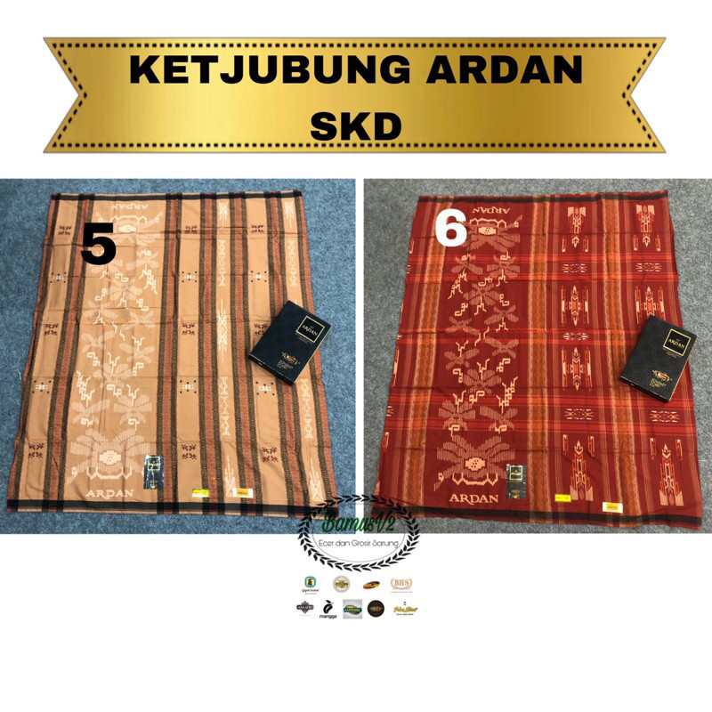 [SYAR'I MINERV] Sarung Ketjubung Ardan Songket Dobby