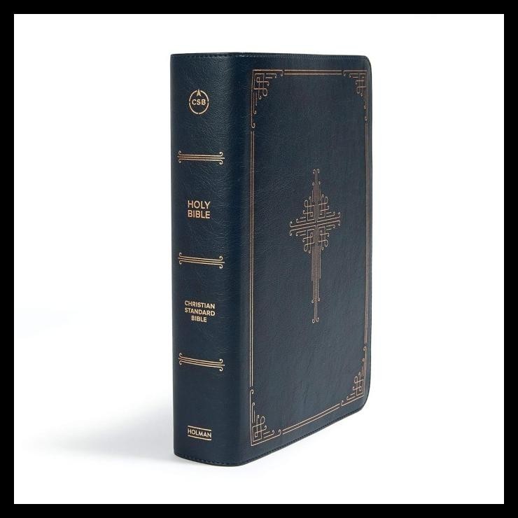 

terbaru !!! csb ancient faith study bible, study note commentary, navyleathertouch ready