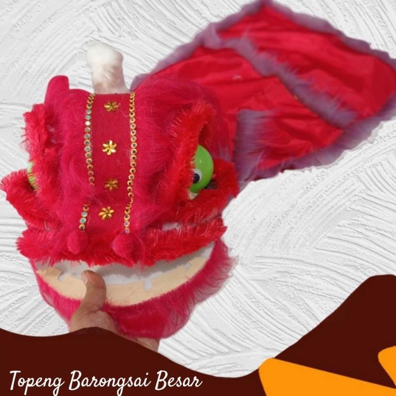 Termurah Topeng Barongsai Anak (Ukuran Kepala Dewasa Bisa Masuk) Sale