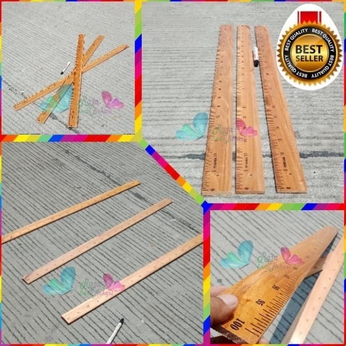 

CEPAT Penggaris Kayu 1 Meter / 100 CM BAZIC