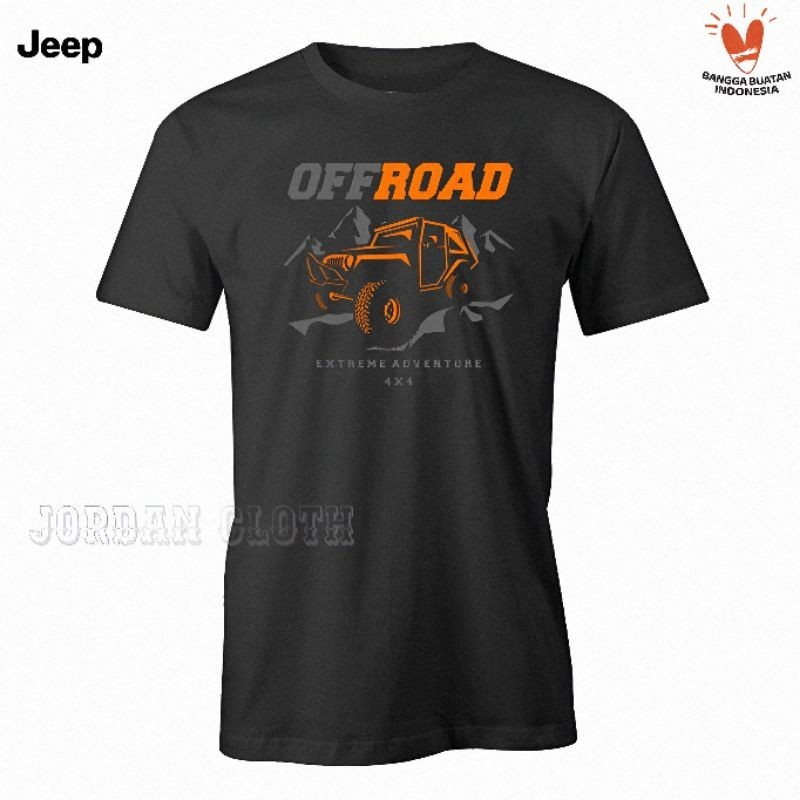 Tshirt Baju Kaos Jeep Offroad Extream