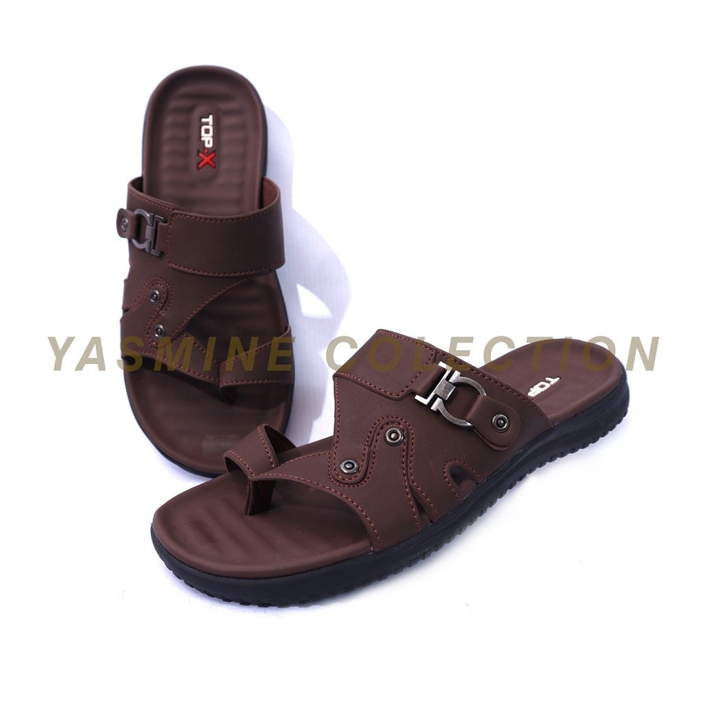 Sendal Pria Kulit Asli Original 100% Sandal Jepit Pria Distro Casual Sadal Japit Cowok Dewasa Kekini